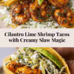Cilantro Lime Shrimp Tacos with Creamy Slaw Recipe