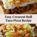 Easy Crescent Roll Taco Pizza Recipe