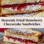 Fried Strawberry Cheesecake Sandwiches Recipe