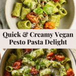 20 Minute Vegan Pesto Pasta Recipe