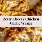 Cheesy Chicken Garlic Wraps Recipe