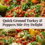 Ground Turkey and Peppers Stir-Fry Recipe