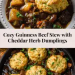 Guinness Beef Stew with Cheddar Herb Dumplings Recipe