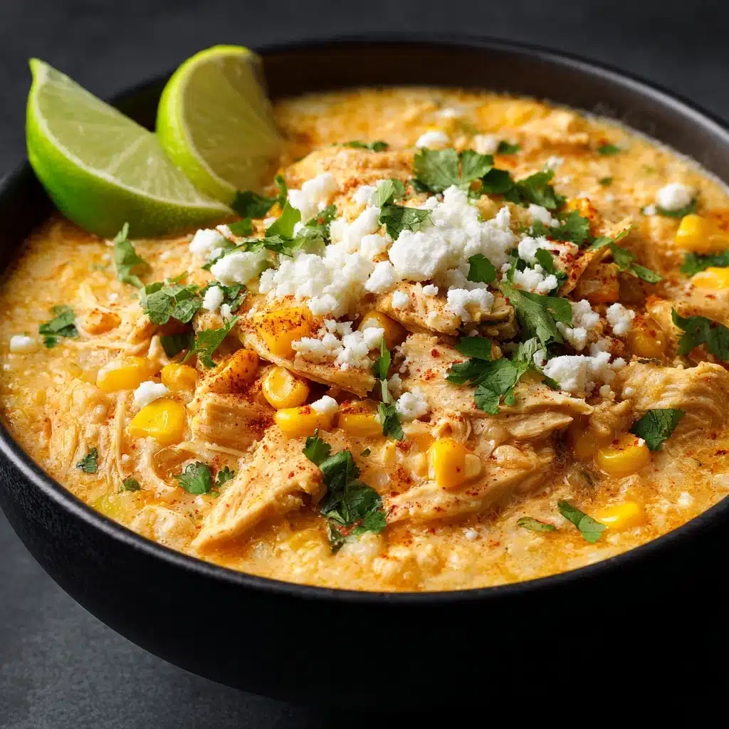 Slow Cooker Street Corn Chicken 🌽 | Creamy, Zesty & Easy! Recipe - Recipe Image