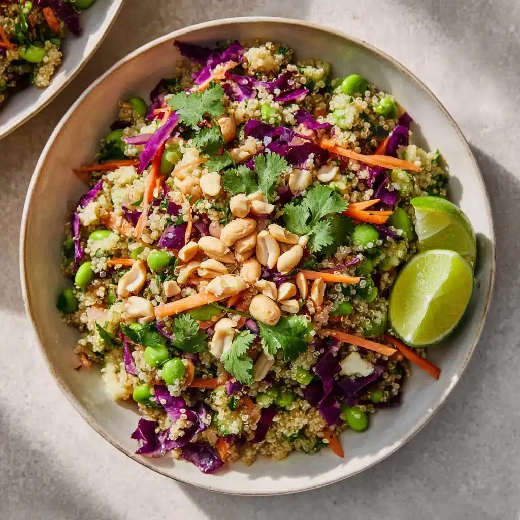 Edamame Crunch Salad with Peanut Dressing Recipe - Recipe Image