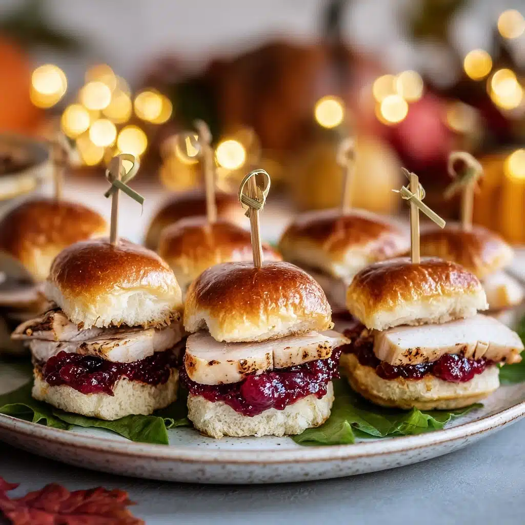Best Thanksgiving Snacks To Make , Turkey Cranberry Sliders Recipe - Recipe Image