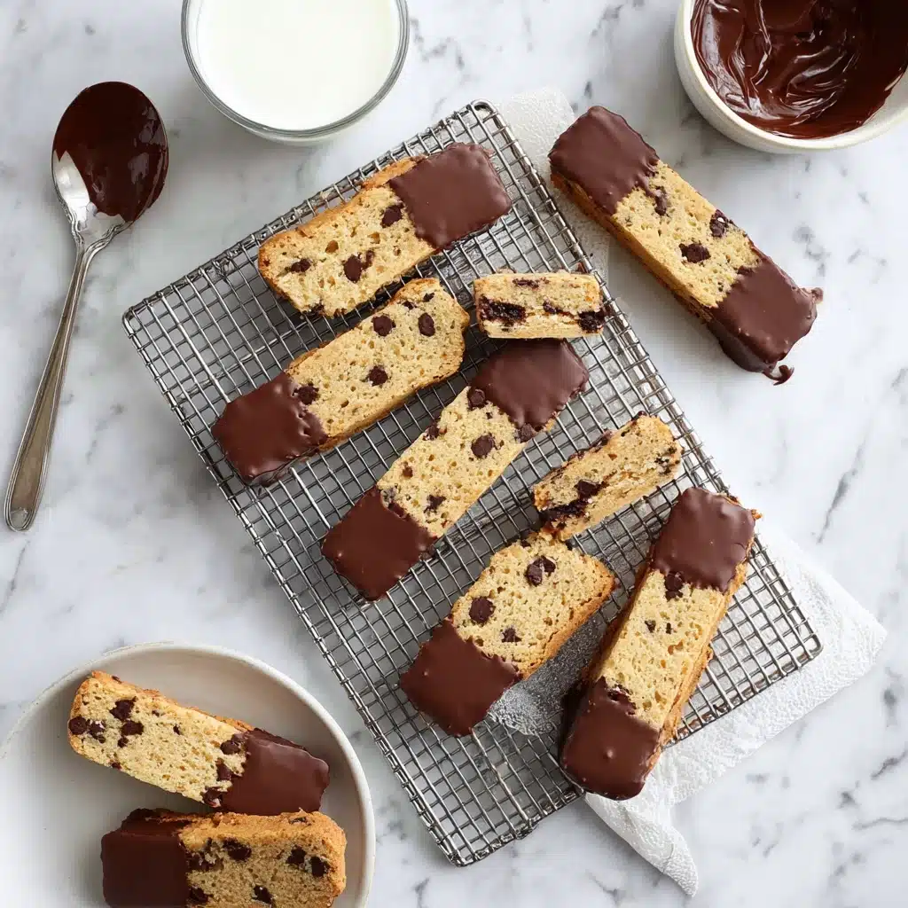 Chocolate-Dipped Cookie Sticks Recipe - Recipe Image
