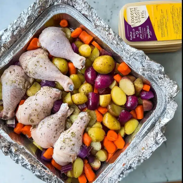 Herb Roasted Chicken & Vegetables Freezer Meals Recipe