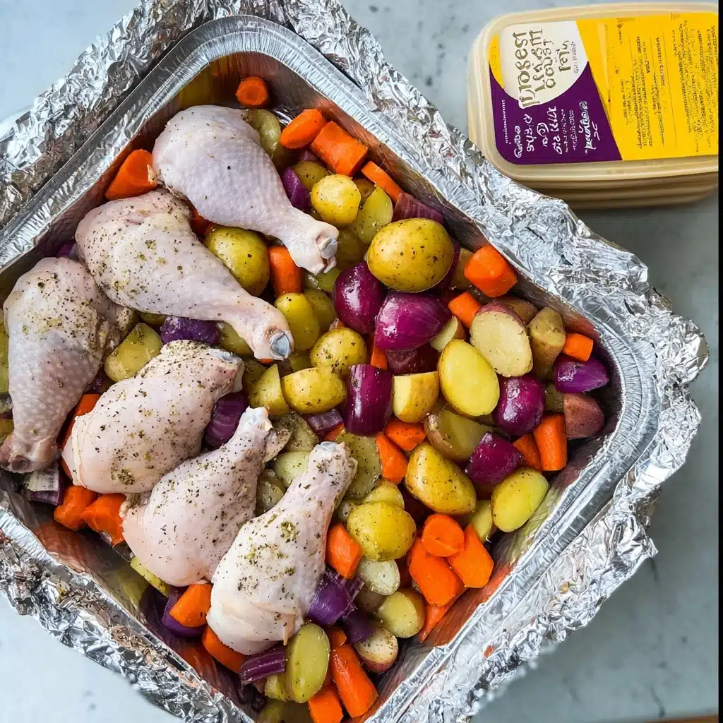 Herb Roasted Chicken & Vegetables Freezer Meals Recipe - Recipe Image