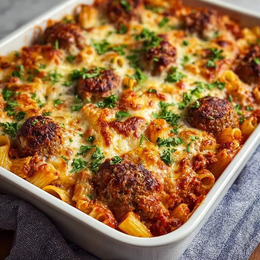 Cheesy Meatball Pasta Bake: A Delicious Comfort Food Recipe - Recipe Image