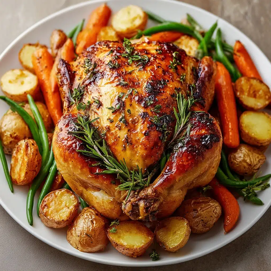 Slow Cooker Roast Chicken with Vegetables Recipe - Recipe Image