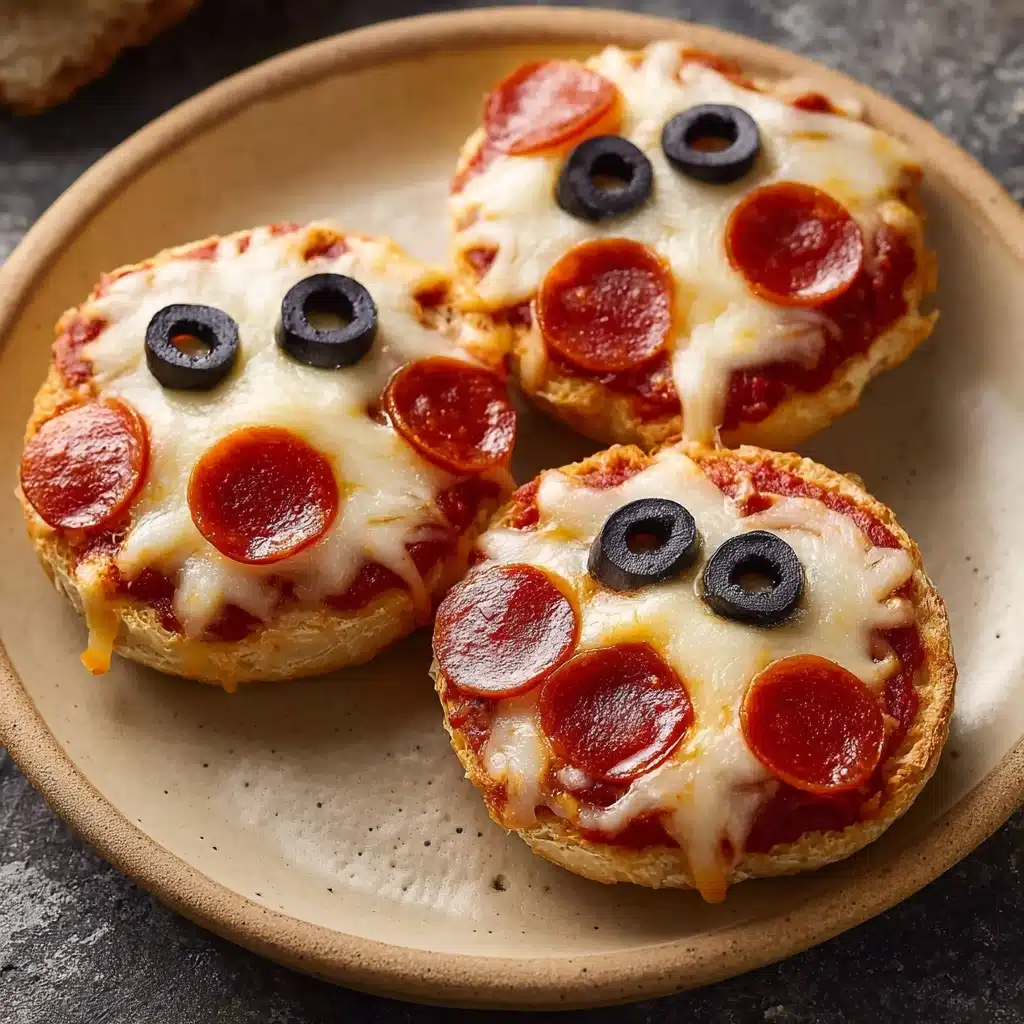 Ghost Pizza Bagels: A Spooktacular Treat for Every Occasion Recipe - Recipe Image