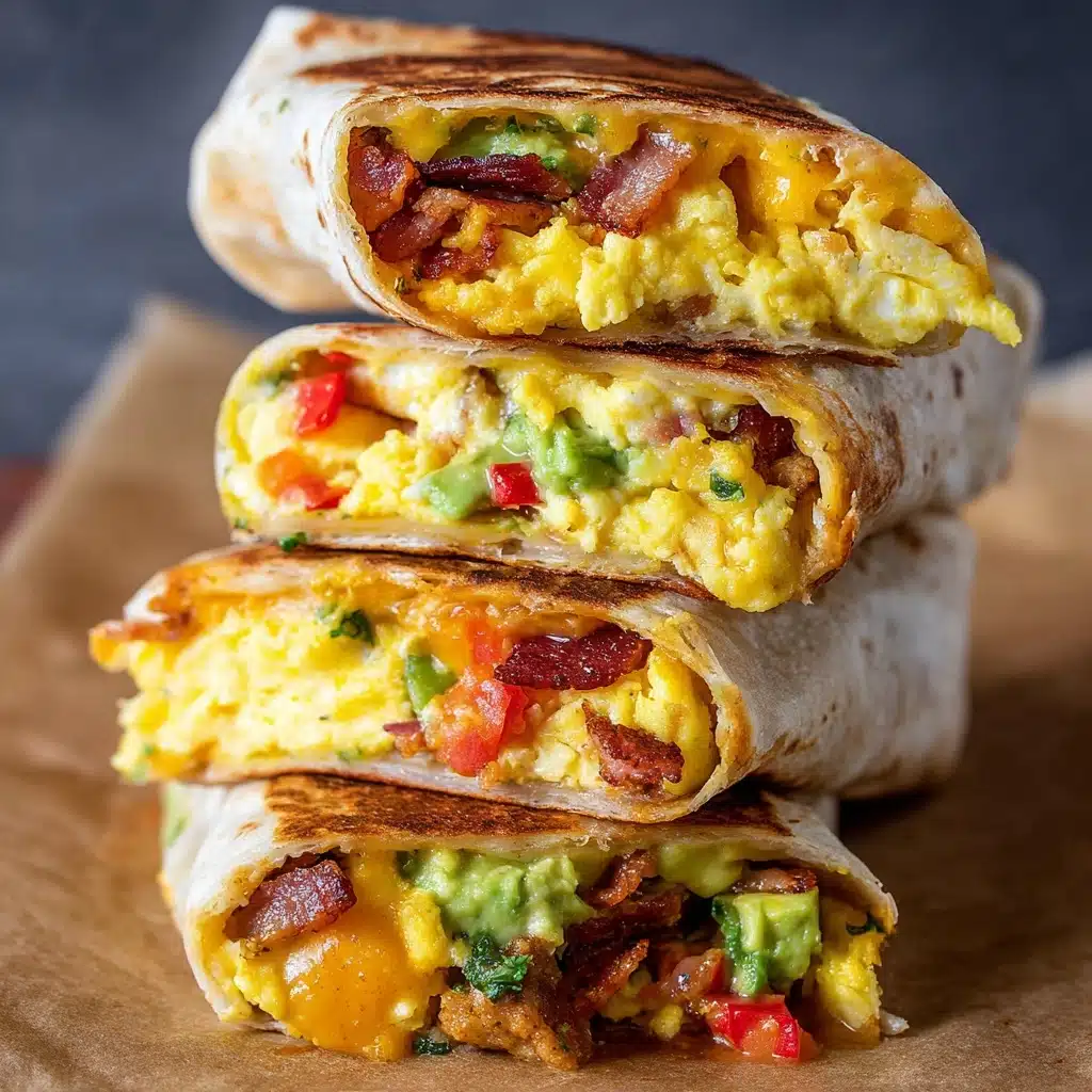 Cheesy Breakfast & Brunch Egg Wraps Recipe - Recipe Image