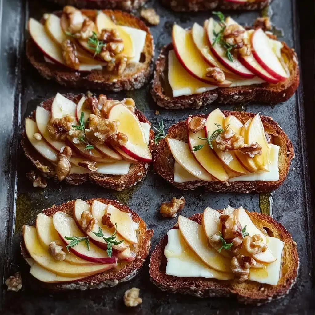 Brie, Apple, and Honey Crostini Recipe - Recipe Image