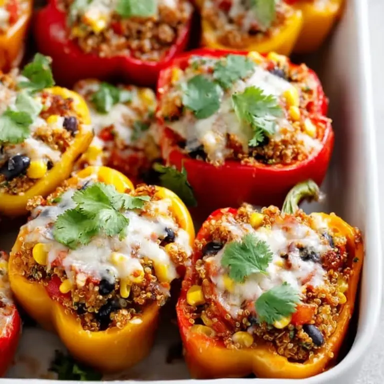 High-Protein Quinoa Stuffed Peppers Recipe