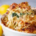 Cheesy Spinach Casserole – with Crispy Topping Recipe