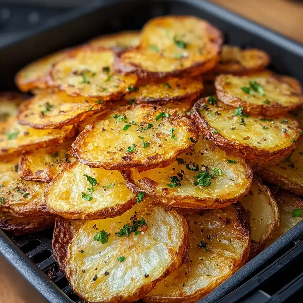 Crispy Sliced Potatoes In The Air Fryer Recipe - Recipe Image