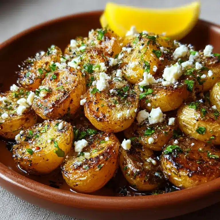 Greek Roast Potatoes With Lemon And Feta Recipe