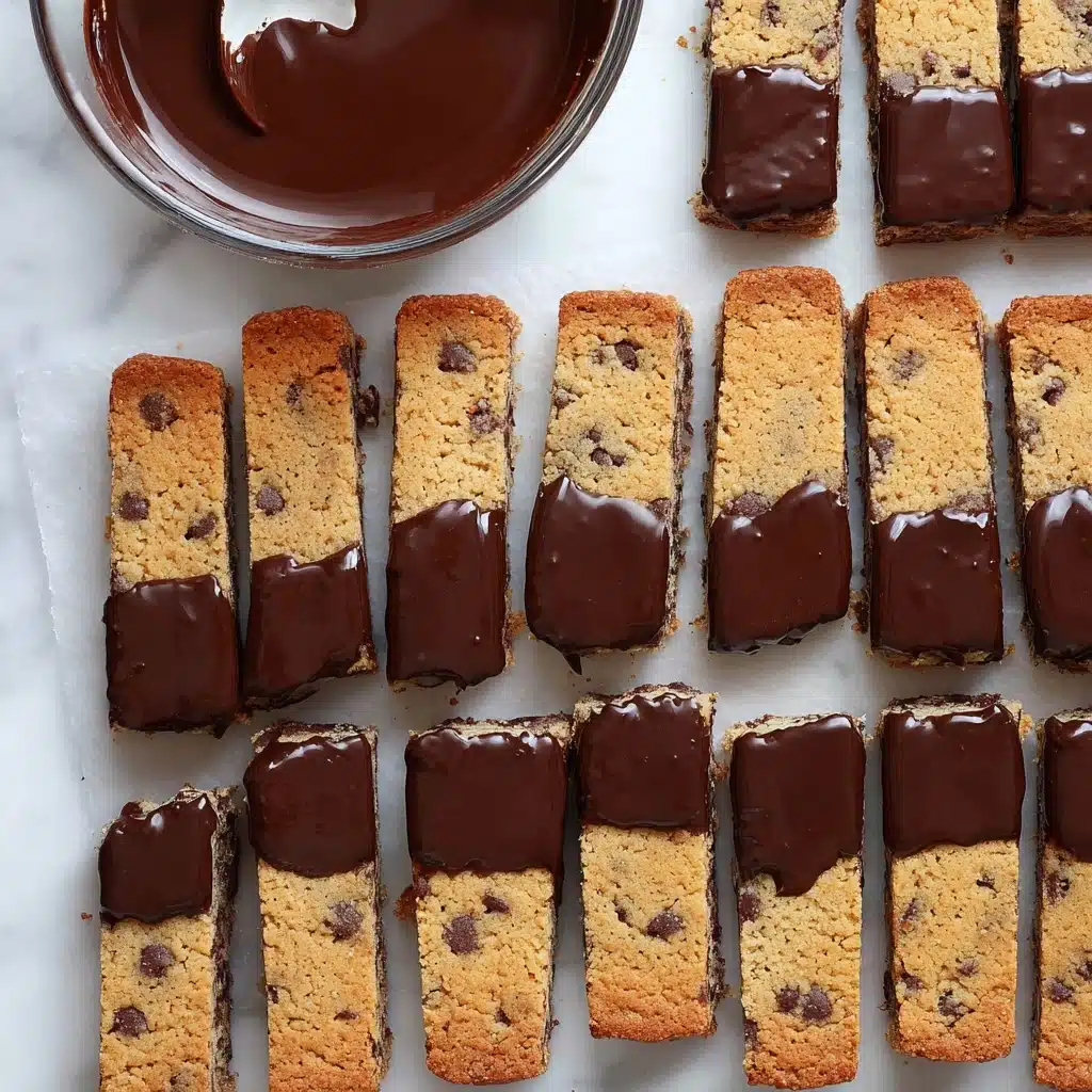 Chocolate-Dipped Cookie Sticks Recipe - Recipe Image