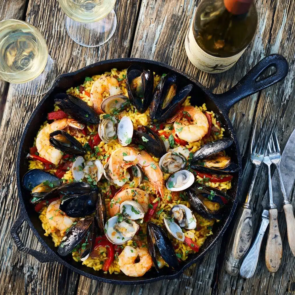 amping Trip-Oregon Coast Campfire Paella Recipe