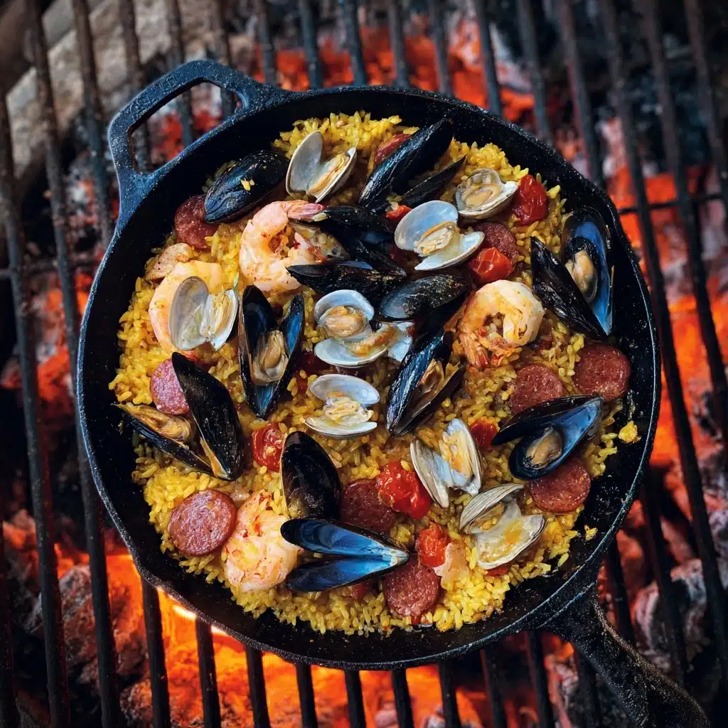 amping Trip-Oregon Coast Campfire Paella Recipe - Recipe Image