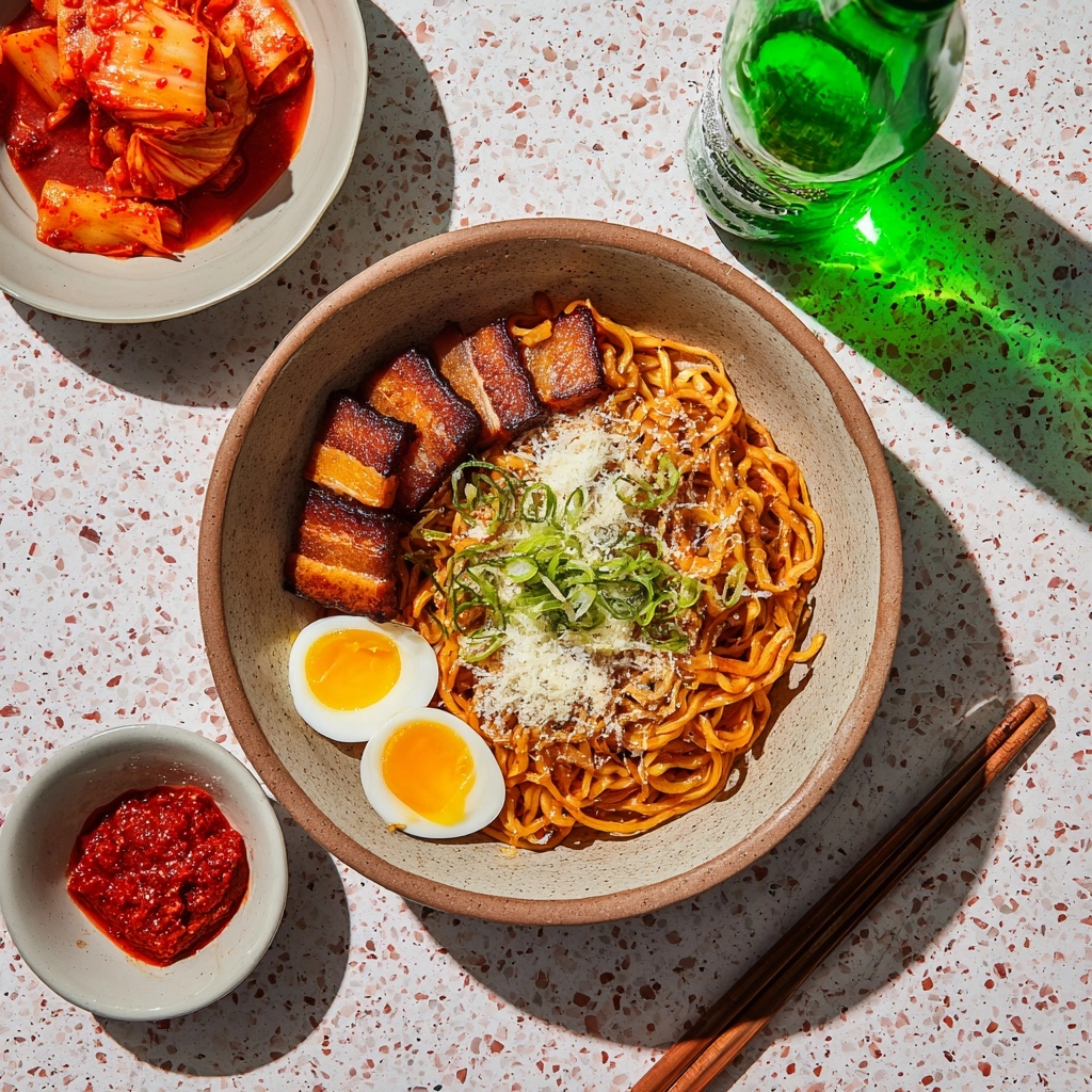 Creamy Korean Ssamjang (쌈장) Pasta Recipe - Recipe Image