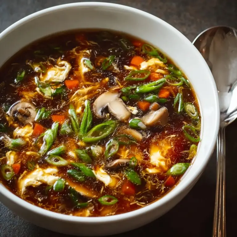 Chinese Style Hot and Sour Soup Recipe