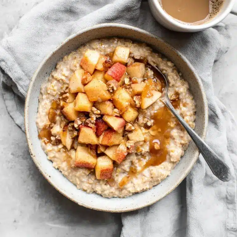 Cinnamon Apple Oatmeal Bowl Recipe