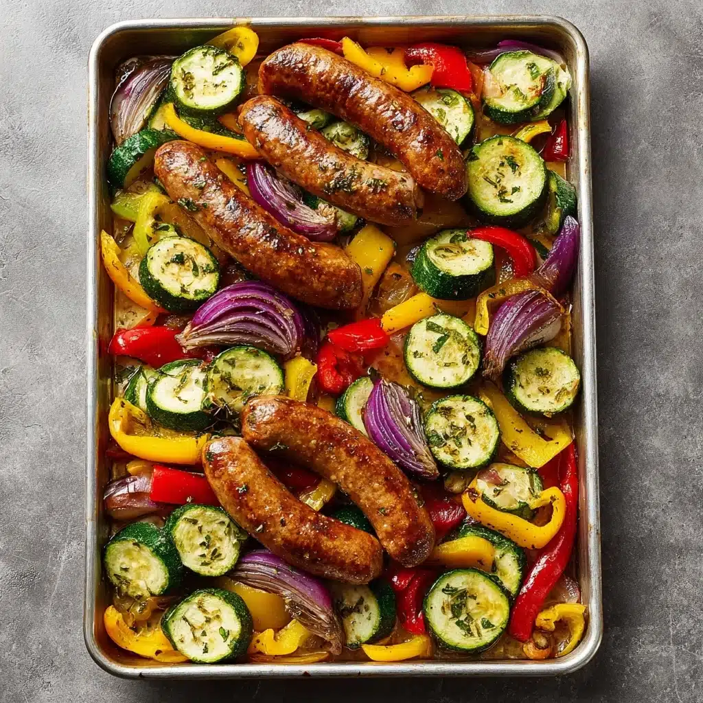 Sausage and Vegetable Sheet Pan Dinner Recipe - Recipe Image
