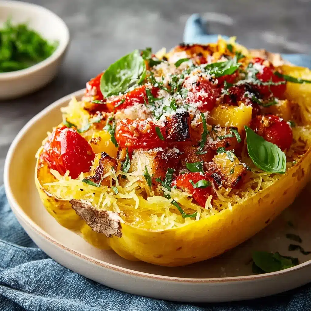 Spaghetti Squash with Roasted Vegetables Recipe - Recipe Image