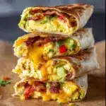 Cheesy Breakfast & Brunch Egg Wraps Recipe