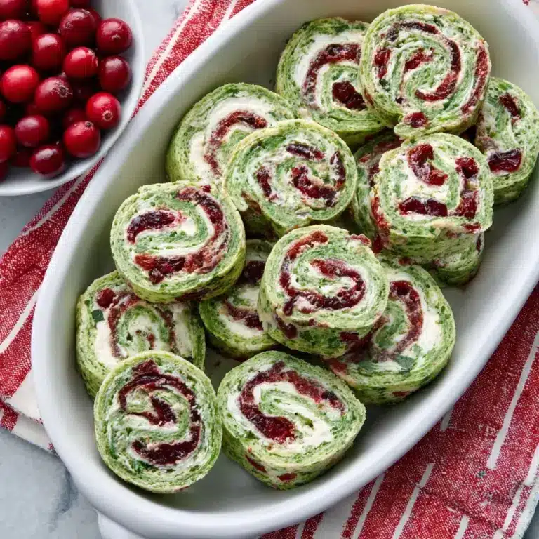 Savory Christmas Cranberry Roll Ups Recipe