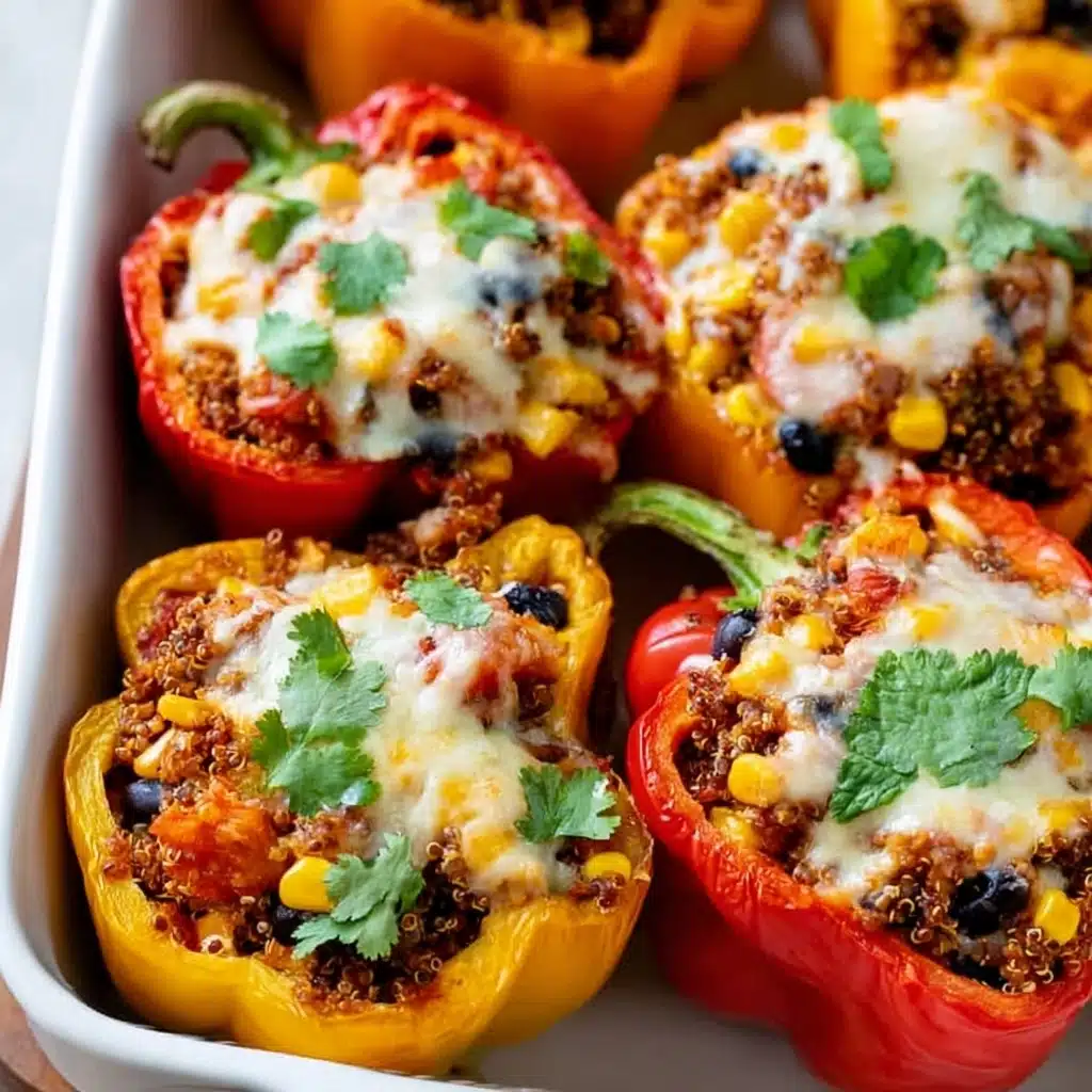 High-Protein Quinoa Stuffed Peppers Recipe - Recipe Image
