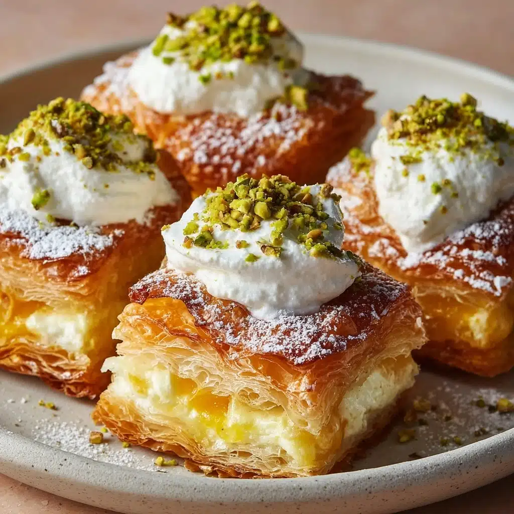 Crispy Pistachio Orange Pastries with Mascarpone Recipe - Recipe Image