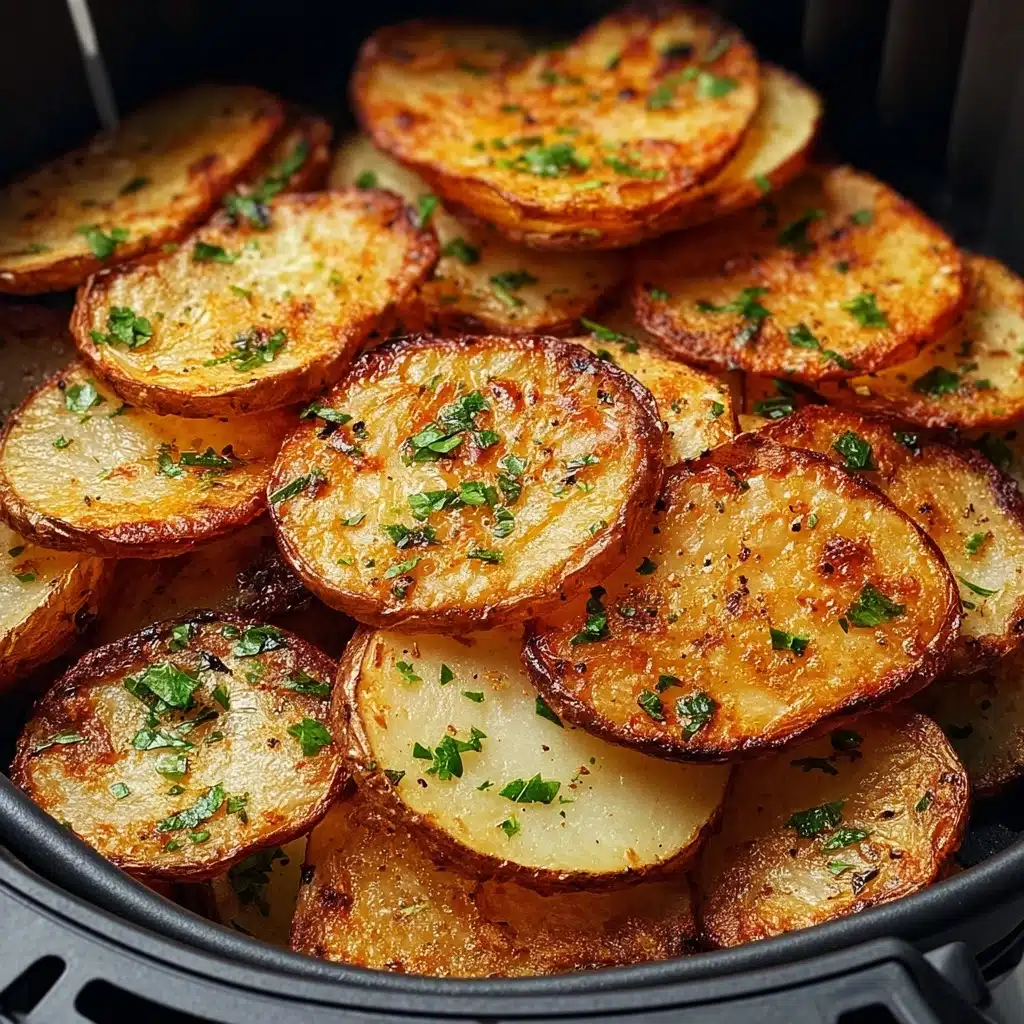 Crispy Sliced Potatoes In The Air Fryer Recipe - Recipe Image