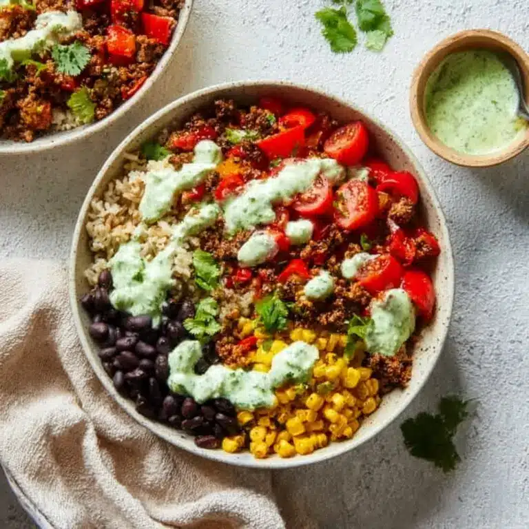 Ground Beef Burrito Bowls Recipe