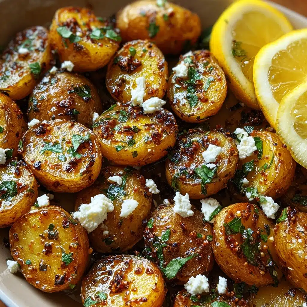 Greek Roast Potatoes With Lemon And Feta Recipe - Recipe Image
