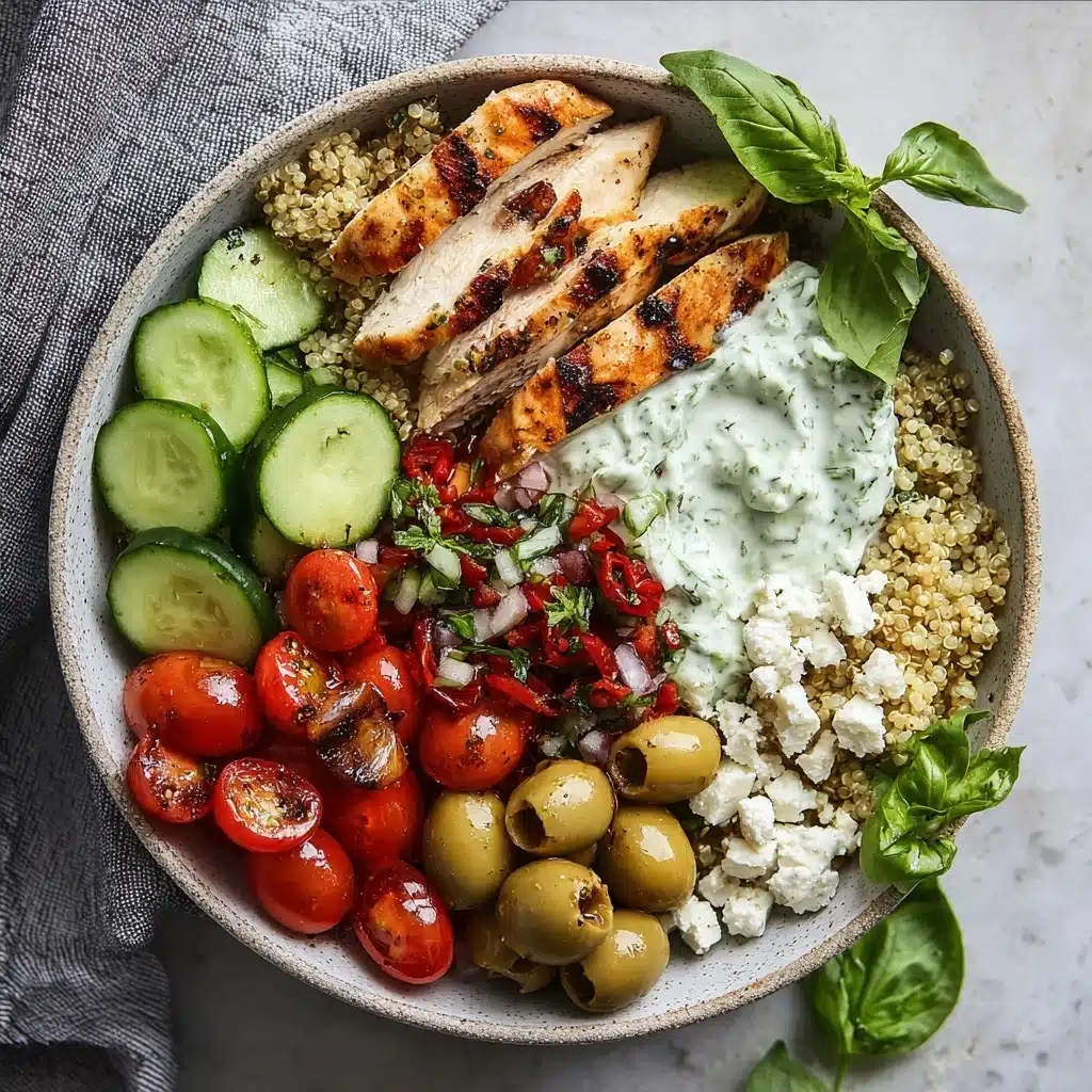 Greek Chicken Power Bowls with Quinoa Recipe - Recipe Image