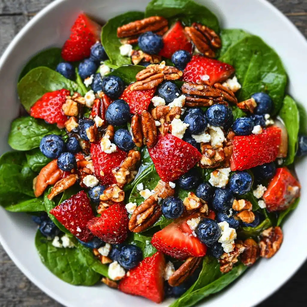 15-Minute Strawberry Spinach Salad Recipe