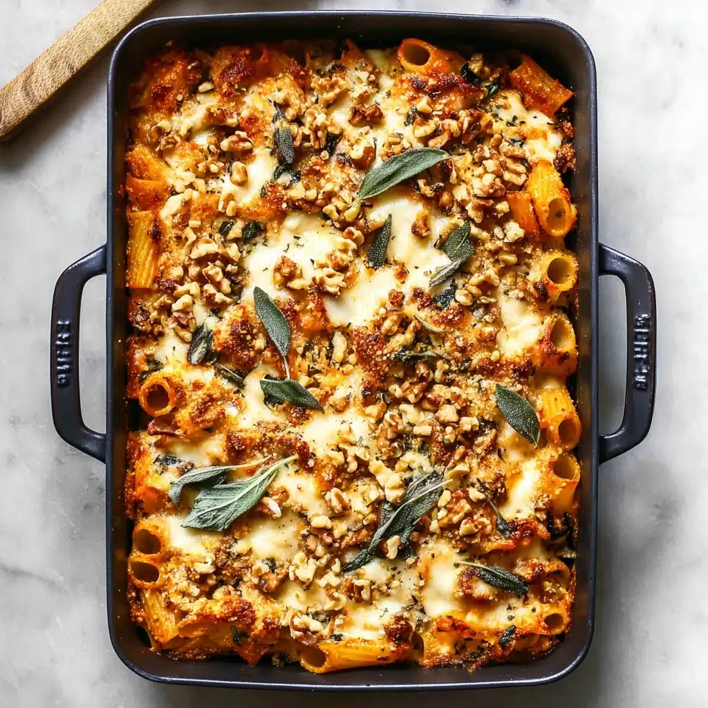 Pasta Bake with Pumpkin Tomato Sauce Recipe