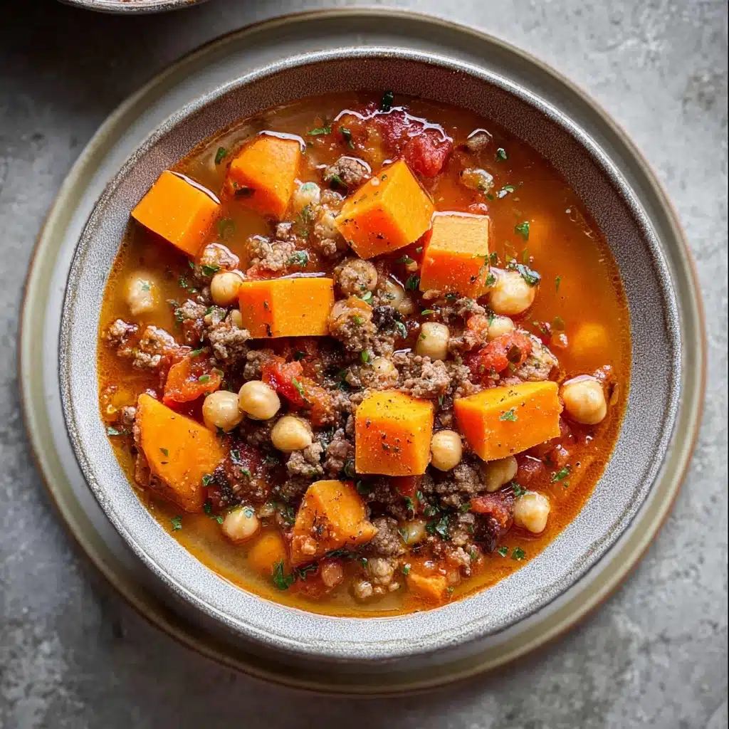 Autumn Butternut Squash and Sweet Potato Soup Recipe - Recipe Image