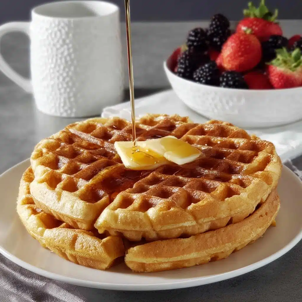 freezer-friendly Crispy Waffle Recipe with Buttermilk Recipe - Recipe Image