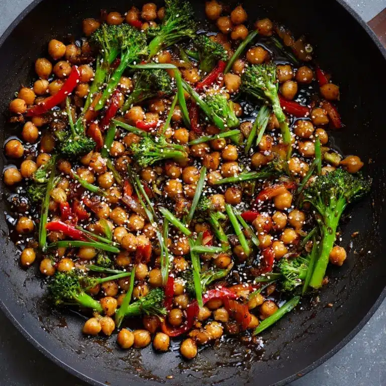 Mongolian Chickpeas (one pot, gluten-free, nut-free) Recipe