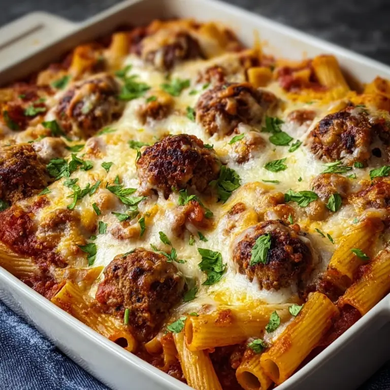 Cheesy Meatball Pasta Bake: A Delicious Comfort Food Recipe