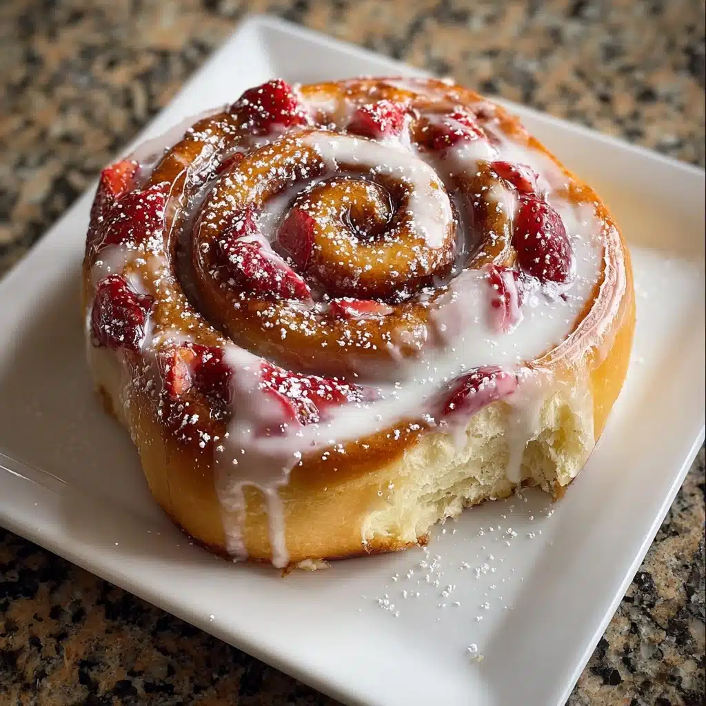 Strawberry Cheesecake Cinnabon Rolls Recipe - Recipe Image