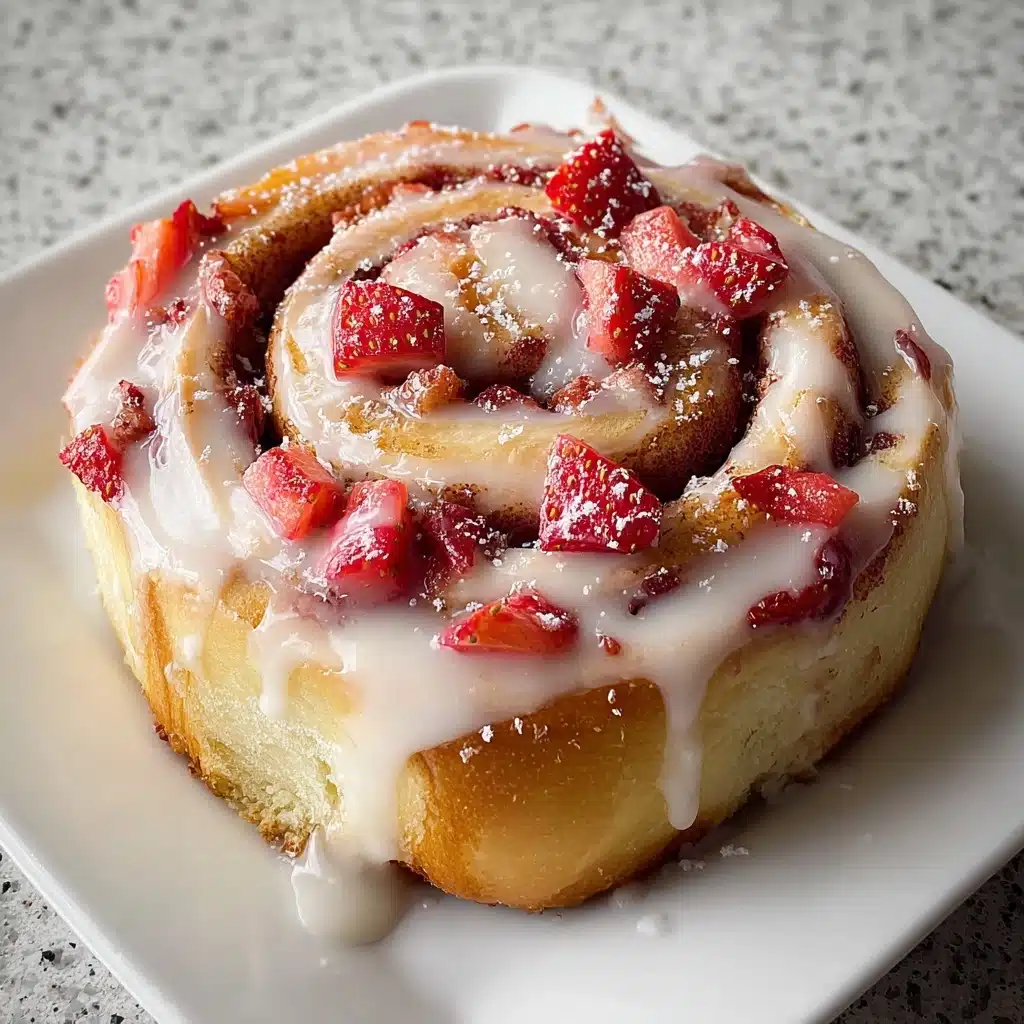 Strawberry Cheesecake Cinnabon Rolls Recipe - Recipe Image