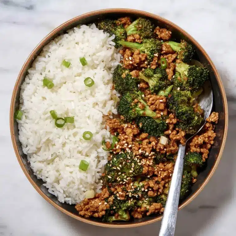 Honey Sriracha Ground Chicken and Broccoli Recipe