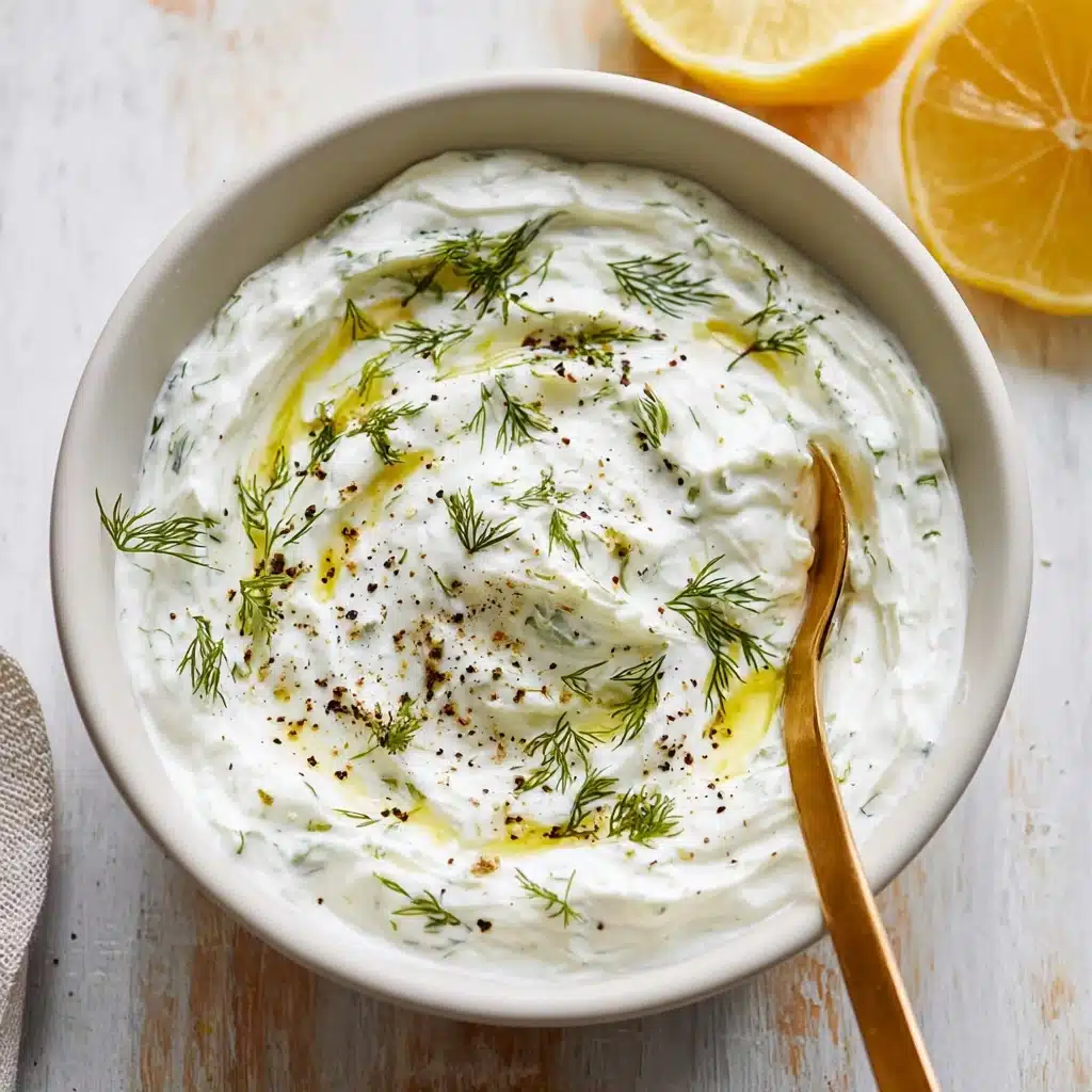 5-Minute Greek Yogurt Tzatziki Sauce (or Dip!) Recipe