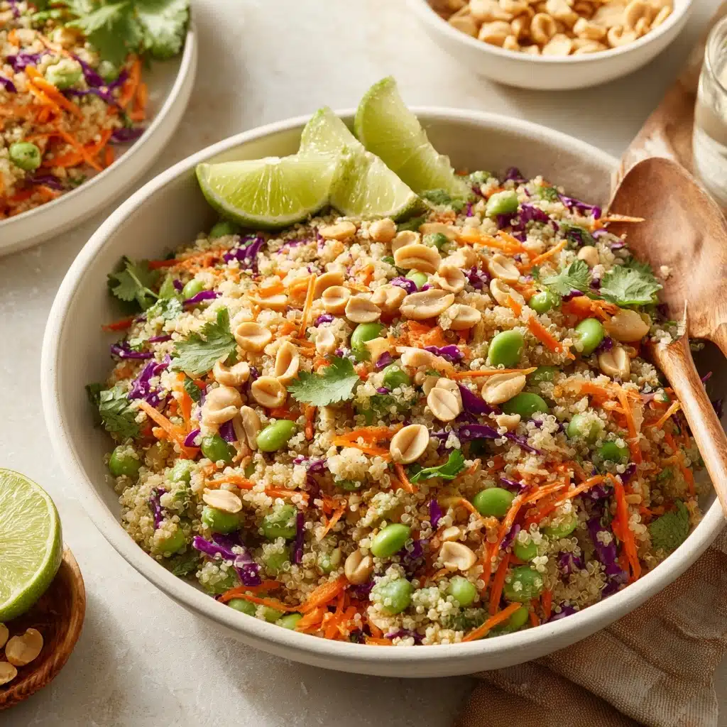 Edamame Crunch Salad with Peanut Dressing Recipe - Recipe Image
