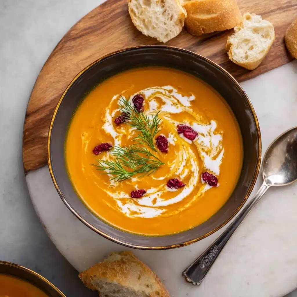 Creamy carrot and sweet potato soup Recipe - Recipe Image